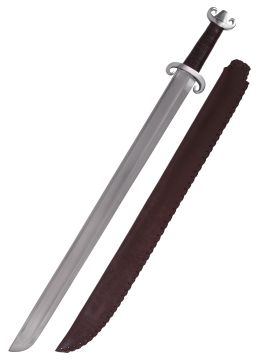 Viking longsax Petersen type G with scabbard