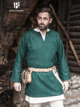 Wool tunic Lodin green