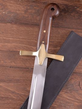 Turkish scimitar with leather sheath