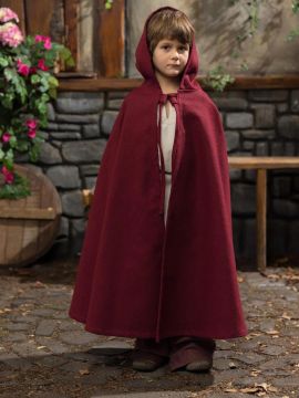 Children's cape Laroo red