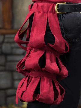 Warhammer Armoury Imperial leg warmers type A dark red