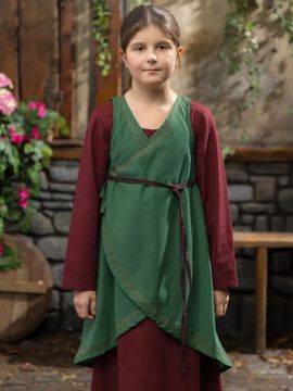 Children's dress Ona green