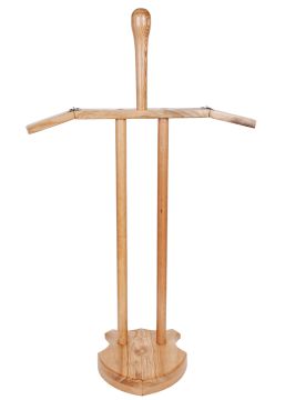 Wooden stand for helmets and armor