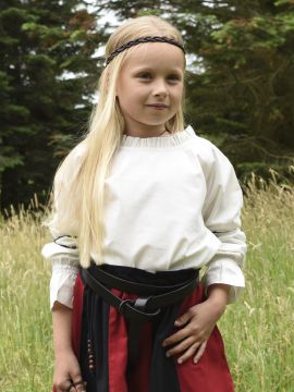 Girls' blouse for the Middle Ages natural