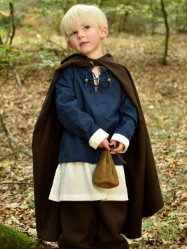 Medieval cape for children brown