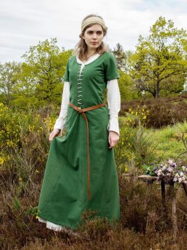 Short-sleeved cotehardie green XL