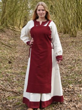 Apron dress Tinna red