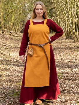 Apron dress Tinna mustard yellow XXL