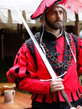 Imperialis stripe sleeves red-black