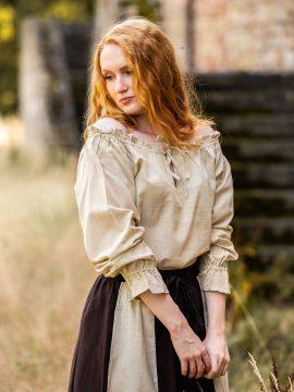 Blouse with lacing hemp XL