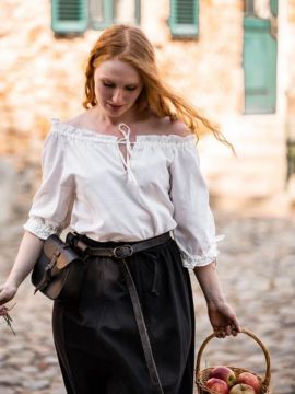 Blouse short sleeve nature M