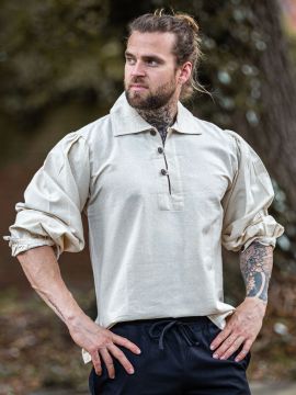 Shirt with collar natural XXXL