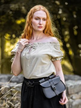 Short-sleeved blouse Otilia hemp S