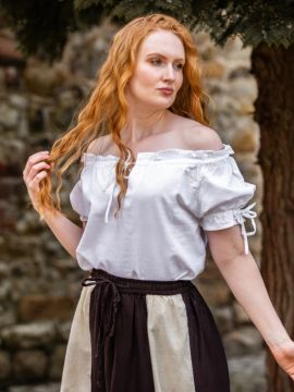 Short-sleeved blouse Otilia white L