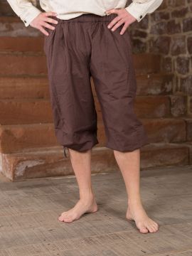 Knee breeches in dark brown L