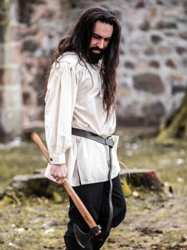 Long medieval shirt Ulrich natural L