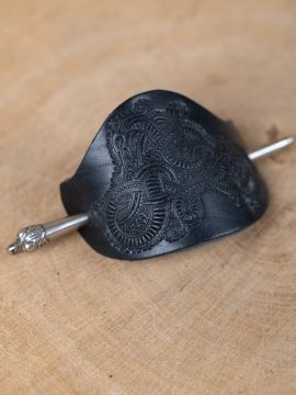Viking hair clip Oseberg black