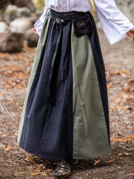 Skirt for the Middle Ages black-green L/XL