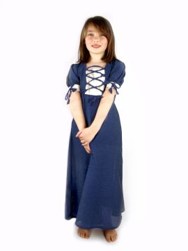 Lightweight children's dress blue