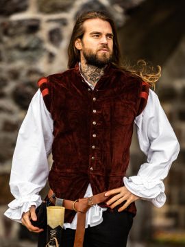 Ludwig" velvet doublet bordeaux XXL