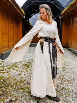 Medieval dress Begina nature M