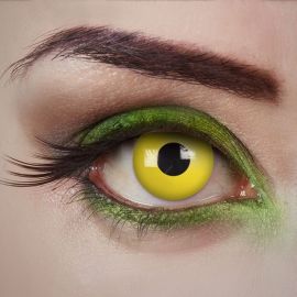 Yellow Fear contact lenses