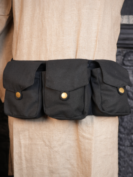 Arum black pocket belt