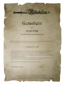 Shopping voucher DE old EUR 25,00