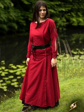 Dress with red lacing XL
