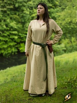 Plain beige robe S