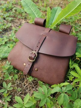 Leather bag for LARP