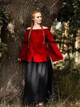 Medieval viscose blouse red L/XL