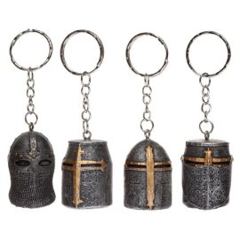 Knight's helmet key fob