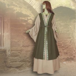Two-piece robe Kriemhild olive
