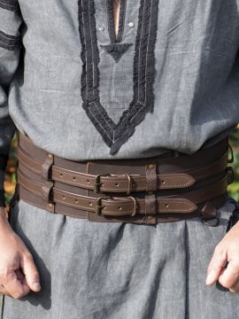 Robust Viking belt Loki dark brown 100 cm
