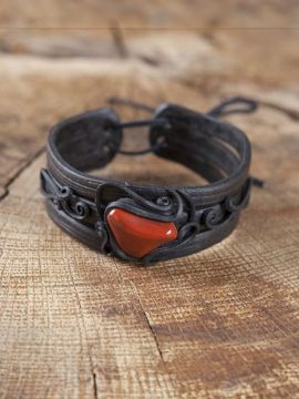 Bangle with jasper (red)