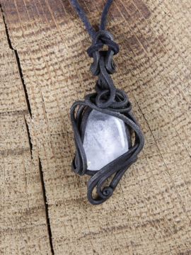 Pendant with rock crystal