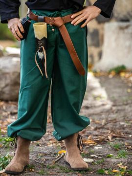 Waistband trousers fir green M