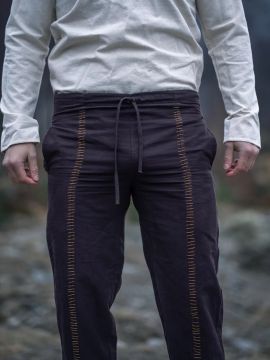 Hermann medieval trousers in dark brown XXXL
