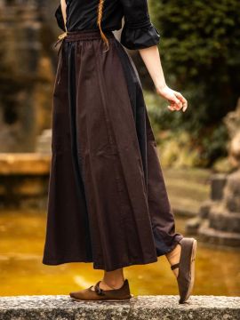 Skirt for the Middle Ages black-dark brown S/M