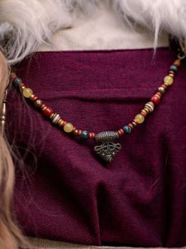Brooch chain "Raven" bronze