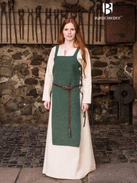 Apron dress Gyda green M