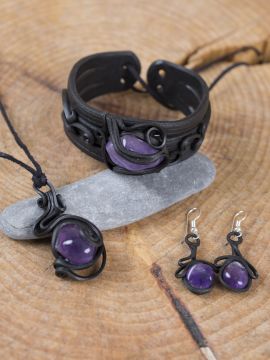 Amethyst jewelry set