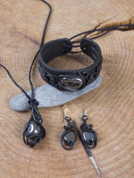 Hematite jewelry set