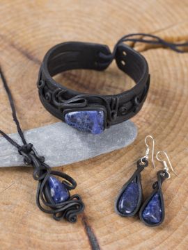 Sodalite jewelry set
