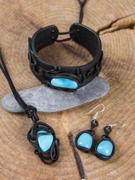 Turquoise jewelry set