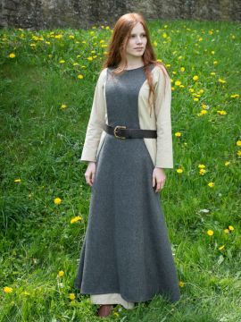 Surcot Albrun, wool - gray L