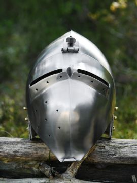 German pelvic hood with visor, suitable for show combat