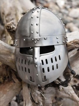 Norman rivited plate helmet