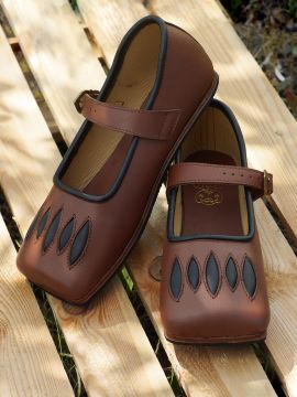 Cow shoes Caspar brown-black